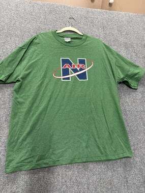 Vintage 90s King Cotton N Air Graphic Striped T-Shirt Size XL